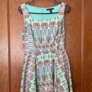 Fun patterned mini dress